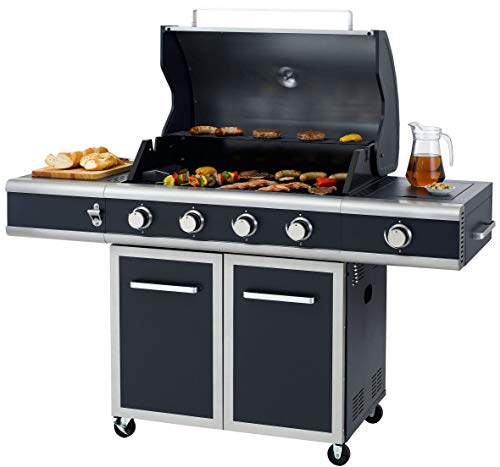 tepro Gasgrill Vancouver, 4 Edelstahl-Brenner je ca. 3,5 kW, Grillfläche: ca. 76 x 48 cm von tepro