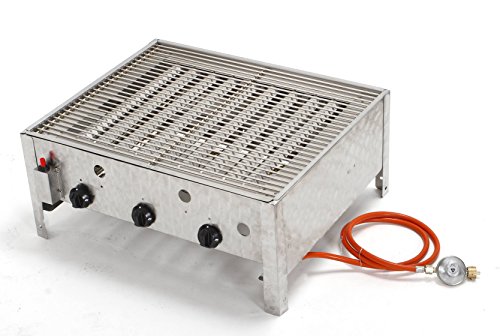tepro Gasgrill Wurstbräter Lexington Typ 1, 3-Brenner je ca. 4 kW, Grillfläche: ca. 60 x 40 cm,Edelstahl von tepro