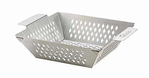 tepro Grillzubehör Grillkorb S aus Edelstahl, Boden ist gelocht von tepro