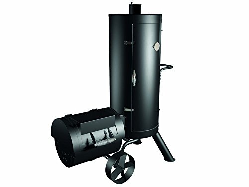 tepro Holzkohlegrill Räucherofen Fairfax, Räucherfass ca. 103,8 x 45,4 cm Ø, Grillfläche: ca. 41,2 x 38,8 cm, Schwarz, 1104N von tepro