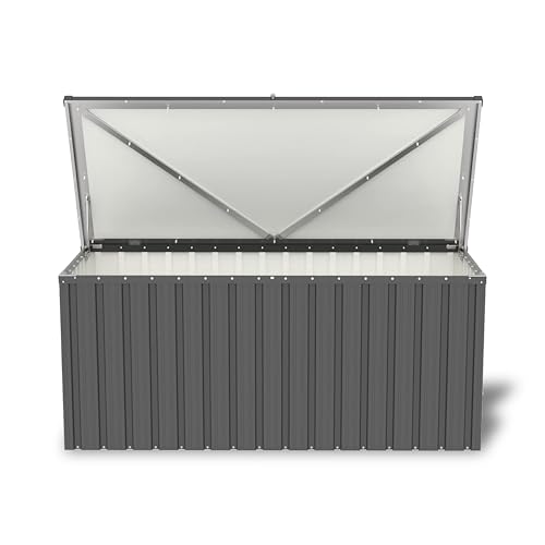 tepro Universalbox Store Large, Aufbewahrungsbox/Kiste Gartenbox, Groß, Abschließbar, Nutzinhalt max. 870 L, Anthrazit von tepro
