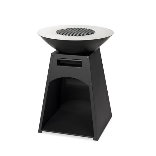 tepro Holzkohlegrill Plancha Säulengrill Waco (60 x 80 cm) silber von tepro
