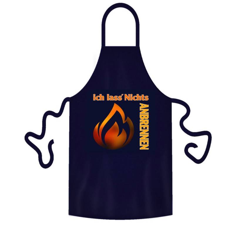 teprovo Grillschürze Kochschürze Schürze 116cm Ich lass Nichts anbrennen, (1-tlg., integrierte Taschen), mit Motiv und Spruch von teprovo