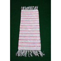 Vintage Handgemachter Tischläufer Oder Ein Teppich Mit Fransen, Gewebter Teppich, Gestreifter Tischläufer, Handgemachter Fransentischläufer von ternhome