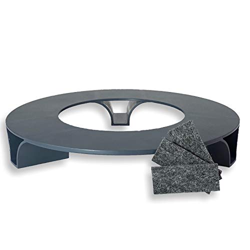 terraced® - Untersetzer Blumentopf inkl. Filzgleiter – Recycling Material - Made in Germany - Parent (Anthrazit) von terraced