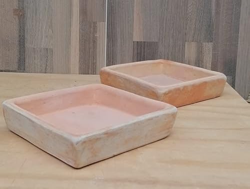 2 er Set Untersetzer, Vogeltränke Terracotta Garten Deko von terracotta-toepfe-de