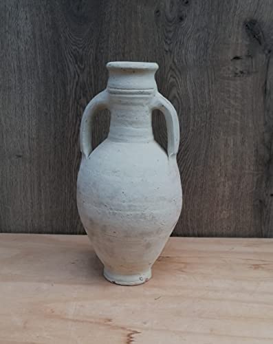 2. Wahl !! Rustikale Amphore ca. 40 cm hoch mit 2 Henkel aus Terracotta Terrakotta Krug Vase Blumentopf Pflanzgefäß Pflanzamphore Garten Deko Mediterran von terracotta-toepfe-de