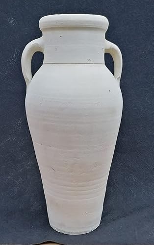 Amphore 60 cm aus Terracotta Terrakotta mit 2 Henkeln Garten Landhaus Vase Deko Vintage Mediterran von terracotta-toepfe-de