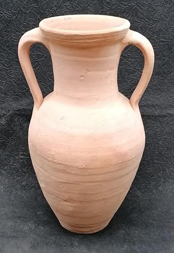 Amphore ca.46 cm hoch rot aus Terracotta Terrakotta Garten Deko Mediterran Blumentopf Wasserlauf von terracotta-toepfe-de