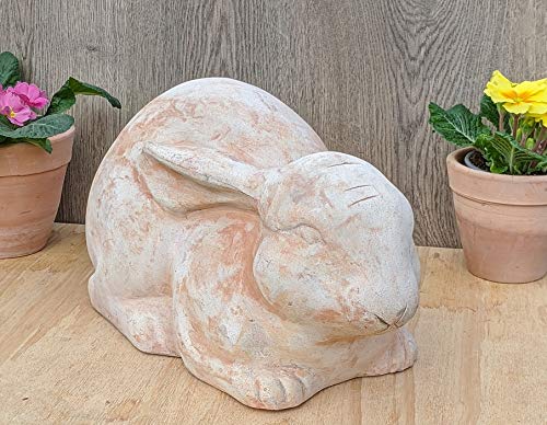 Aktion 2. Wahl Hase echt Terrakotta ca. 43 cm Garten Terrasse Terracotta Deko Tiere Figur Osterhase Kaninchen Haustier Bauernhof Y von terracotta-toepfe-de