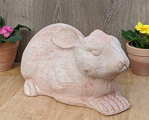 Hase echt Terrakotta ca. 51 cm Figur Tier Garten Terrasse Terracotta Deko Haustier Kaninchen Ostern Bauernhof von terracotta-toepfe-de