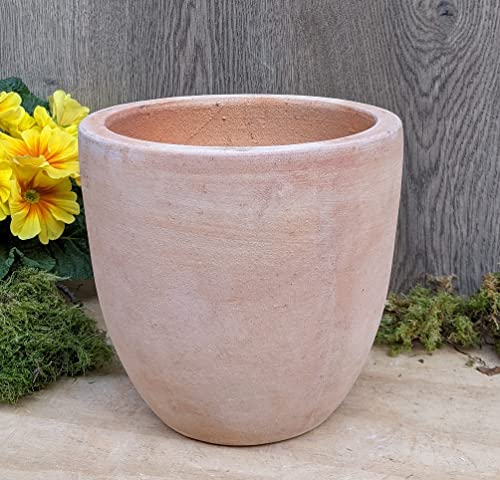 Schöner Blumentopf Durchmesser ca.19 cm echt Terracotta für Garten Wohnung Balkon Terrasse Blumen Pflanzgefäß Deko Sommer von terracotta-toepfe-de