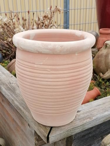 Schöner Blumentopf eckig ca. 17x17 cm , echt Terracotta Garten Deko Blumenkübel Pflanztopf Mediterran von terracotta-toepfe-de