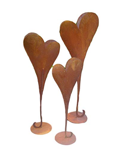 terracotta-toepfe-de Herz 115 cm aus Metall, bepflanzbar in Edelrost Optik, Deko für Garten und Wohnung Valentinstag von terracotta-toepfe-de