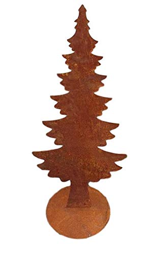 terracotta-toepfe-de Tannenbaum ca. 100 cm aus Metall Edelrost Rost Weihnachten Deko Weihnachtsbaum von terracotta-toepfe-de