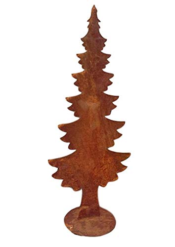 terracotta-toepfe-de Tannenbaum ca. 60 cm aus Metall Edelrost Rost Weihnachten Deko Weihnachtsbaum von terracotta-toepfe-de