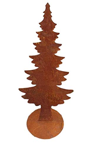 terracotta-toepfe-de Tannenbaum ca. 80 cm aus Metall Edelrost Rost Weihnachten Deko Weihnachtsbaum von terracotta-toepfe-de