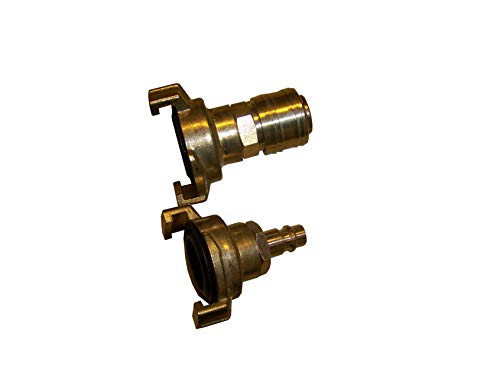 Set Adapter Klauenkupplung Geka auf Stecker/Kupplung Druckluft DN 7.2, W482 von terrashop