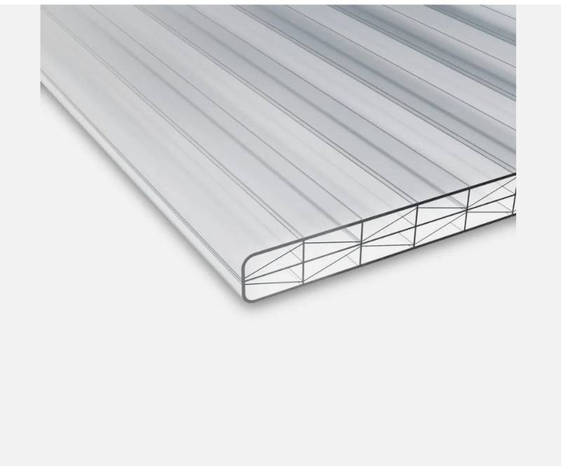 terrassana Doppelstegplatte X-Struktur 16 mm in KLAR oder OPAL von terrassana