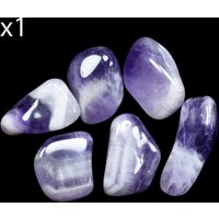 Chevron Amethyst - 15 16G Natur Getrommelt von terrrarocks