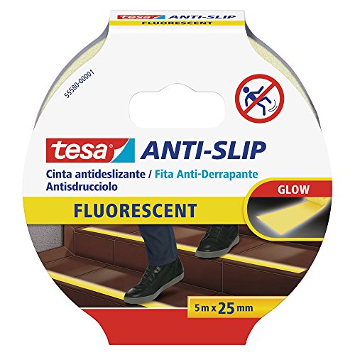 Cinta Antideslizante 5M x 25mm Fluorescente von tesa
