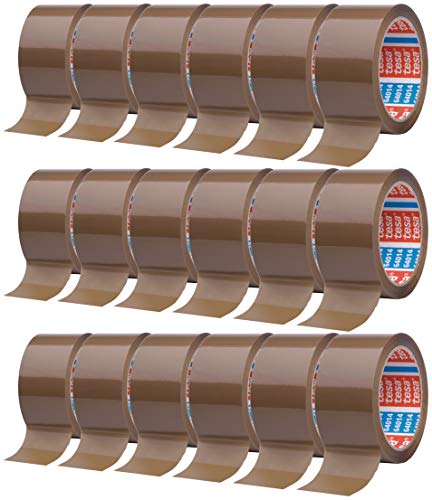 Klebeband braun - leise abrollend - 50 mm breit - 66 m lang - 18 Stück von tesa