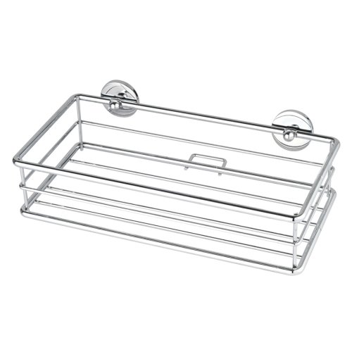 Nie Wieder Bohren BT130P Baath plus Duschkorb, einstöckig, verchromt inklusive - Befestigungstechnik von tesa