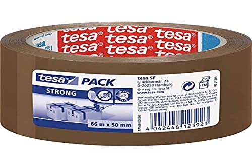 tesa Packband 57168m 66m x 50 mm braun von tesa