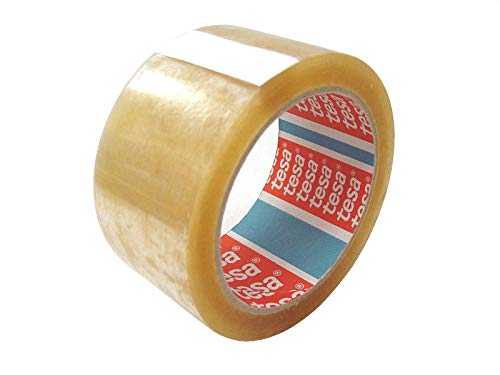 TESA 57227-00000-00 57227-00000-00000-00 Verpackungsband aus Polypropylen, Naturkautschuk Serie 4089-66 m x 50 mm, transparent c/etiq von tesa