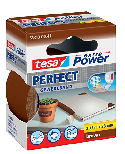 tesa extra Power Gewebeband (38mm, Braun) von tesa