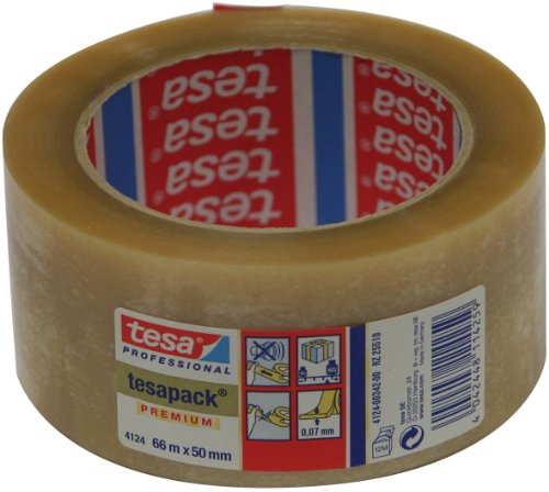 Tesa 04124-00342-00 pack Premium Packband 66 m : 50 mm, transparent von tesa