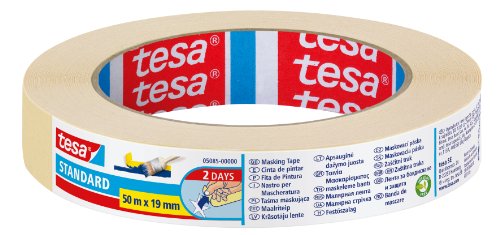 tesa 210242 Papierklebeband 19mmx50M, durchsichtig von tesa