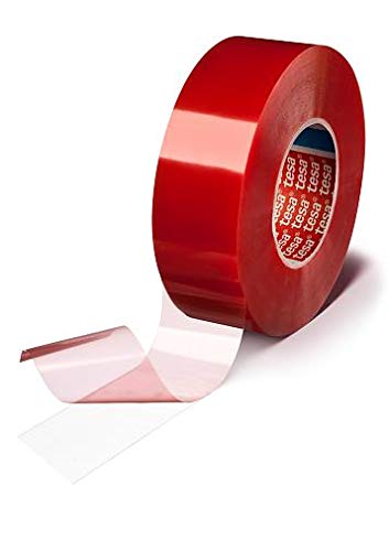 Tesa 4965 Klebeband, doppelseitig, für Laminier- und Befestigungen, Pet Ständer, Acryl, stark haftend, 205μm, 50 m x 12 mm, transparent, 72 Stück von tesa