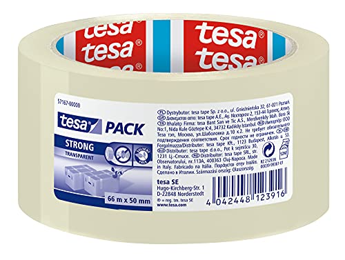 tesa 57167-00000-05 Verpackungsbänder Pvc, Ppl und Papier Verpackungsband PPL transparent von tesa