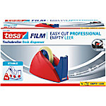 tesa Klebebandabroller tesafilm Easy Cut Professional Blau, Rot 25 mm (B) x 66 m (L) PS (Polystyrol) von tesa