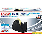 tesa Klebebandabroller tesafilm Easy Cut Professional Schwarz 25 mm (B) x 66 m (L) PS (Polystyrol) von tesa