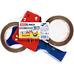 tesa Packbandabroller tesapack PVC Blau, Rot 199 mm (B) x 66 m (L) Kunststoff, Metall 4120 von tesa