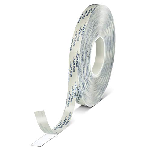 tesa® ACX plus 7054, transparent mit PE beschichtetem Papierliner, 12 mm x 25 m, Dicke: 0,5 mm - 1 Rolle von tesa