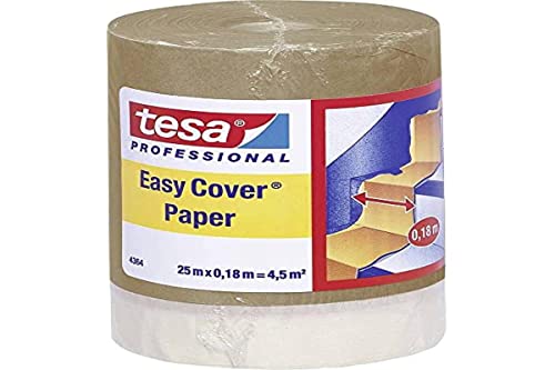 tesa 04364-00001-01 Abdeckpapier (L x B) 25m x 18cm, 3 Stück von tesa