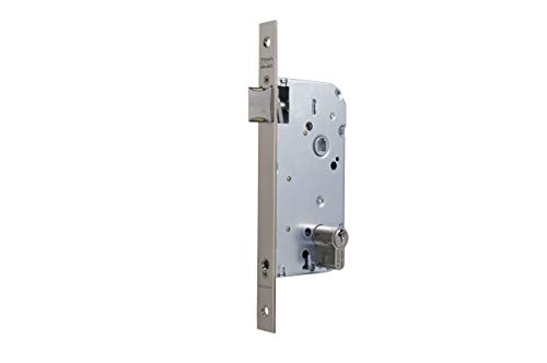 tesa 137 – Schloss tiefgezogen quadratisch/A C8 50 mm Eisen Nickel von Tesa Assa Abloy