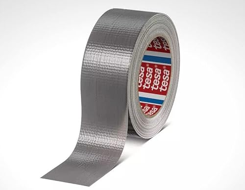 tesa 4615, Duct Tape, Gewebeband, Panzertape, 50mm x 50m, silber, Menge:6 von tesa