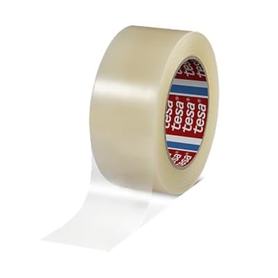 tesa 4646 PE Abdeckband transparent Acryl-Kleber 50mm x 33m, Packung a 36 Stück von tesa