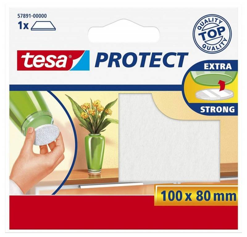 tesa Bodenschutzmatte Tesa Protect Filzgleiter 100 x 80mm weiß, Hochwertige Filzgleiter von Tesa tesa Bodenschutzmatte Tesa Protect Filzgleiter 100 x 80mm weiß, Hochwertige Filzgleiter von Tesa von tesa