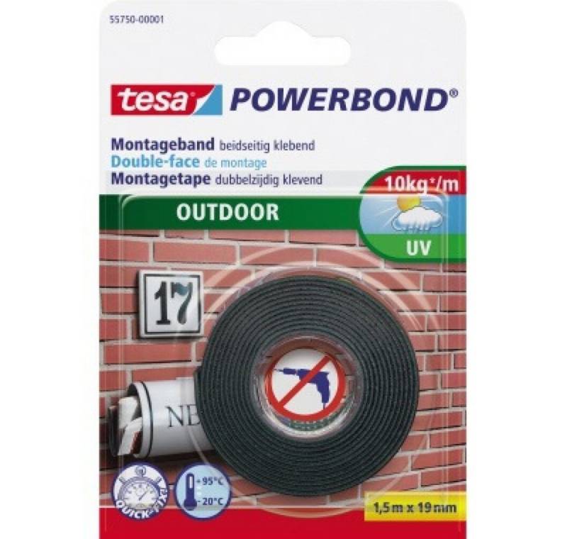 tesa Dekofigur Mounting Tape Outdoor - 1,5 Mx 19 Mm von tesa