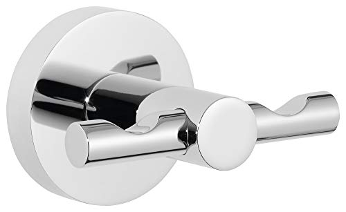 tesa EXXCELLENT Doppel-Handtuchhaken, verchromt - Bad-Haken mit doppelter Aufhänge-Lösung, zur Wandbefestigung ohne Bohren, inkl. Klebelösung - 75mm x 50mm x 62mm tesa EXXCELLENT Doppel-Handtuchhaken, verchromt - Bad-Haken mit doppelter Aufhänge-Lösung, zur Wandbefestigung ohne Bohren, inkl. Klebelösung - 75mm x 50mm x 62mm von tesa