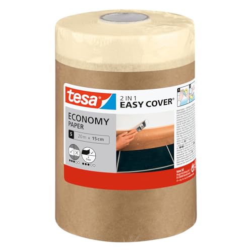 tesa Easy Cover UNIVERSAL Papier - 2in1 Malerabdeckpapier mit selbstklebendem Abdeckband für Malerarbeiten und Renovierungen - 20 m x 15 cm tesa Easy Cover UNIVERSAL Papier - 2in1 Malerabdeckpapier mit selbstklebendem Abdeckband für Malerarbeiten und Renovierungen - 20 m x 15 cm von tesa