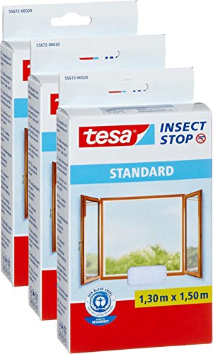 tesa Fliegengitter für Fenster, Standard Qualität, 55672 von tesa