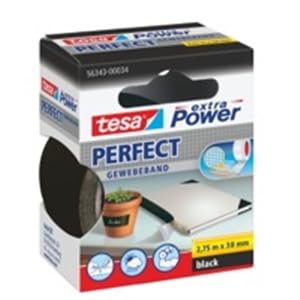 tesa Gewebeband extra Power 56343, 38mm x 2,75m, schwarz von tesa