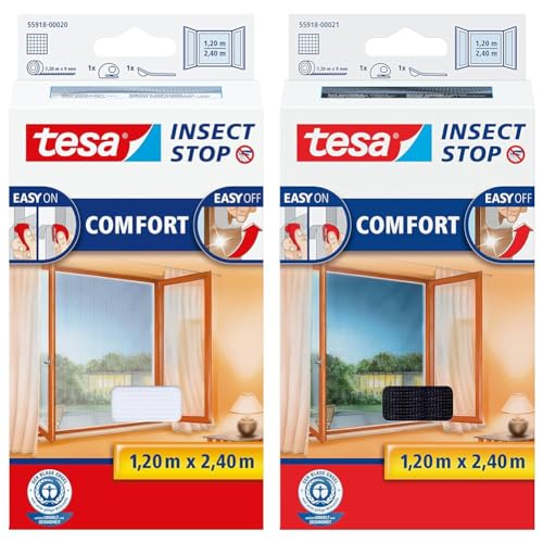 tesa Insect Stop COMFORT Fliegengitter für bodentiefe Fenster & Insect Stop COMFORT Fliegengitter für bodentiefe Fenster von tesa