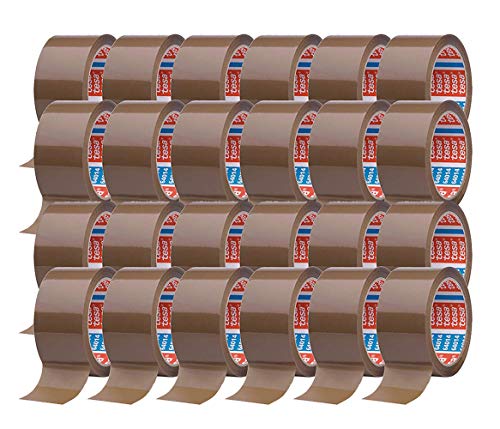 tesa Klebeband Paketklebeband Packband 66m x 50mm (24 Rollen, Braun) von tesa